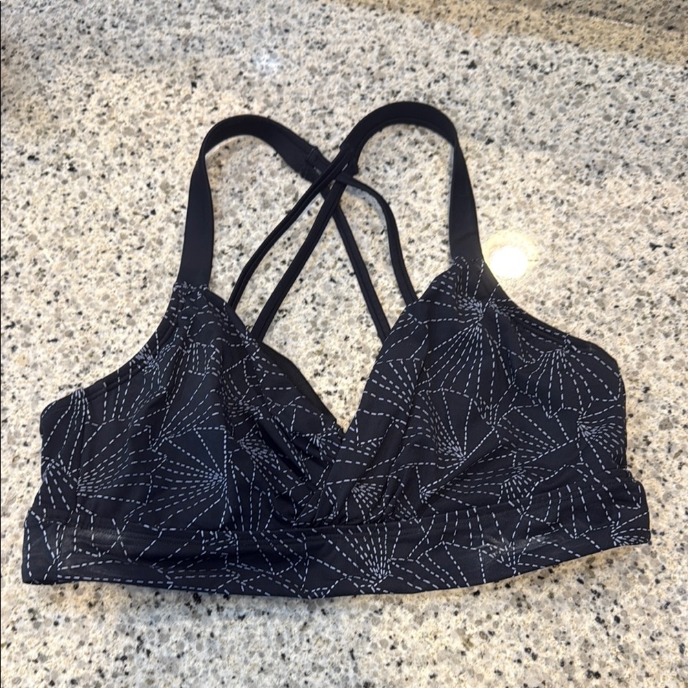 Title nine Black and White Bikini with Criss-Cross Back